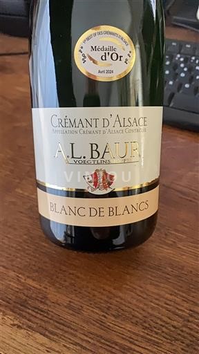 Alsasko Crémant d'Alsace A.L. Baur Blanc de Blancs Neročník