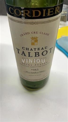 Bordeaux Saint-Julien Grand Cru Château Talbot 1985