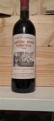 Bordeaux Pomerol Château Nénin 1988