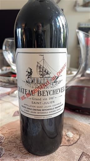 Bordeaux Saint-Julien Grand Cru Château Beychevelle 1987