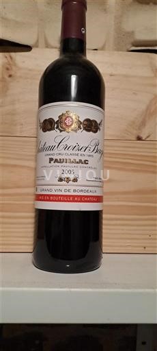 Bordeaux Pauillac Grand Cru Château Croizet-Bages 2005