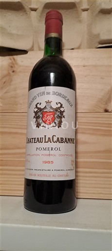 Bordeaux Pomerol Château La Cabanne 1985