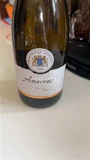 Vin Blanc sec Simonnet-Febvre 2019 France Bourgogne Coteaux bourguignons AOC
