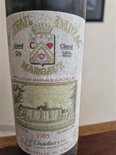 Bordeaux Margaux Grand Cru Château Dauzac 1985