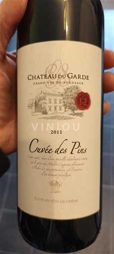 Burdeos Bordeaux superior Château Garde des Pins 2011