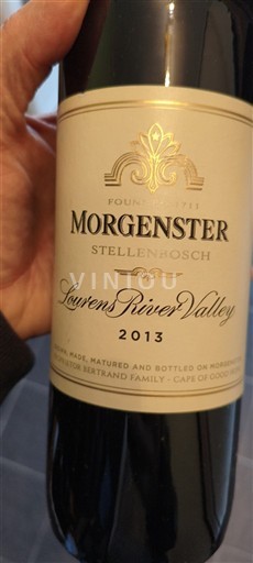 Pobrežní oblast Stellenbosch Morgenster Lourens River Valley 2013