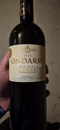 La Rioja Rioja Bodegas Ondarre Reserva 2020