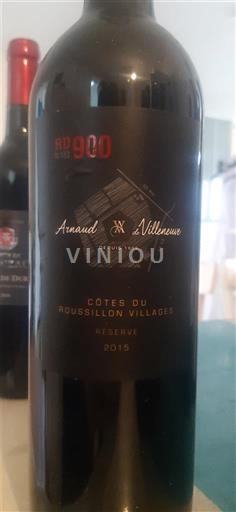 Roussillon Côtes du Roussillon Villages Arnaud de Villeneuve RD900 Réserve 2015
