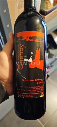 Wallonie Côtes de Sambre et Meuse Domaine Chenoy Butte aux lièvres 2009