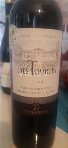 Burdeos Blaye-Côtes de Burdeos Château S Tourtes Réserve 2014