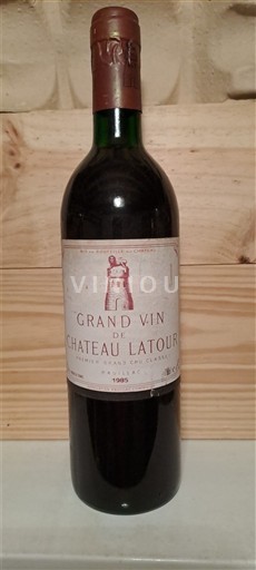 Bordeaux Pauillac Grand Cru Château Latour Grand Vin de Château Latour 1985