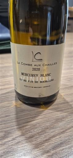 Viner Blanc sec La Combe aux Chailles 2020 Frankrike Bourgogne Mercurey AOC