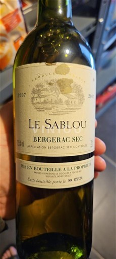 Tây Nam Bergerac Le Sablou 2007