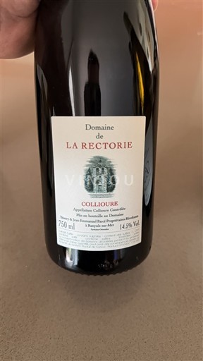 Roussillon Collioure Domaine La Rectorie 2021