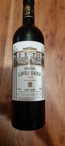 Burdeos Saint-Julien Château Léoville Barton 2001