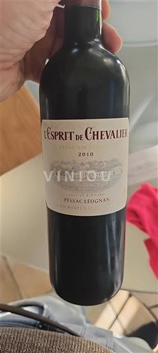 Bordeaux Pessac-Léognan Domaine Chevalier L'Esprit de Chevalier 2010