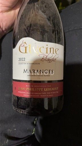 Borgonha Maranges La Glycine Blanche 2022