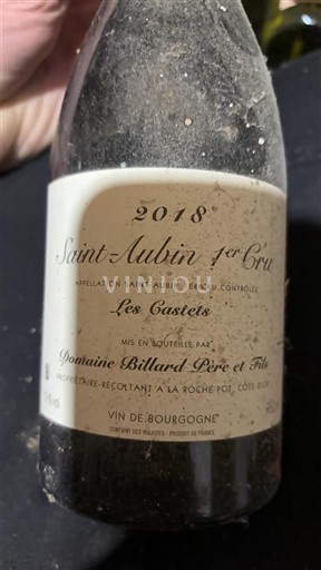 Borgoña No especificado Premier Cru Domaine Billard Père et Fils Les Castets 2018