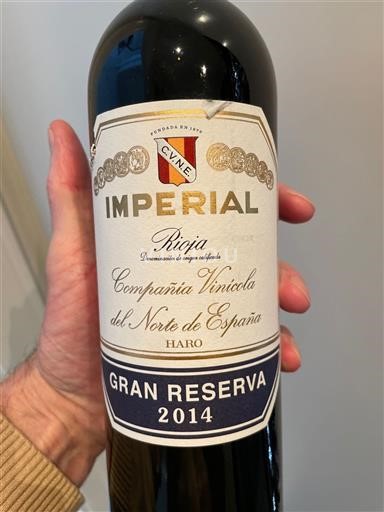 La Rioja Rioja Compañía Vinícola del Norte de España (CVNE) Imperial Gran Reserva 2014
