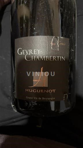 Wijnen Rouge sec Les Crais Huguenot 2022 Frankrijk Bourgondië Gevrey-Chambertin AOC