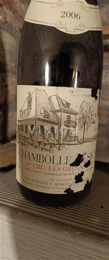 Bourgogne Chambolle-Musigny Premier Cru Domaine Roblot Marchand Chambolle-Musigny 1er Cru Les Cras 2006