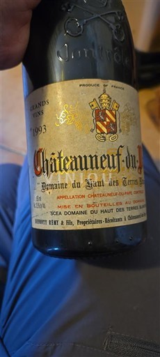 Valle del Ródano Châteauneuf-du-Pape. Domaine Haut des Terres Blanches 1993