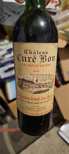 Bordeaux Saint-Émilion Grand Cru Château Curé Bon La Madeleine 1976