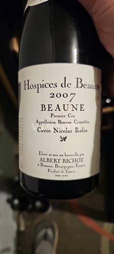Bourgogne Beaune Premier Cru Hospices de Beaune Nicolas Rolin 2007