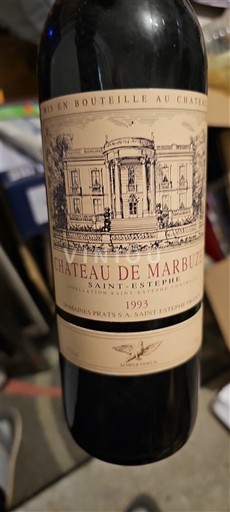 Bordeaux Saint-Estèphe Château Marbuzet 1993