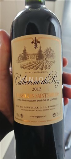 Bordeaux Puisseguin-saint-émilion Catherine du Roy 2012