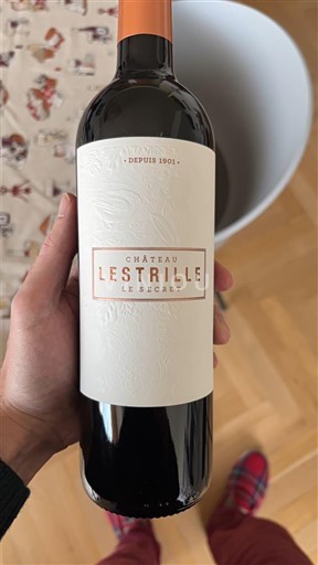 Bordéus Bordeaux Superior Château Lestrille Le Secret 2018