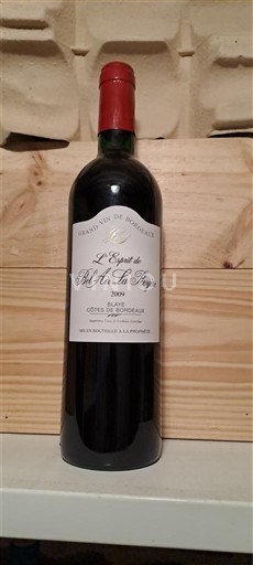 Bordeaux Côtes-de-Bordeaux Bel Air La Royère L'Esprit de Bel Air La Royère 2009