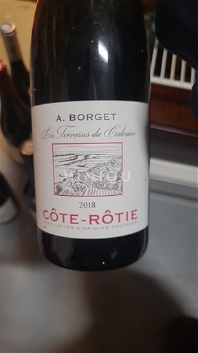Thung lũng Rhône Côte-rôtie A. Borget Les Terrasses du Calcaire 2018