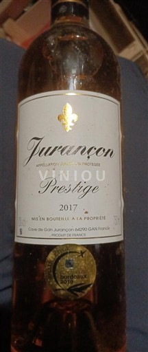 Tây Nam Jurançon Cave de Gan Jurançon Prestige 2017