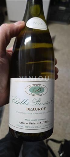 Burgundija Chablis Premier Cru Agnès et Didier Dauvissat Beauroy 2014