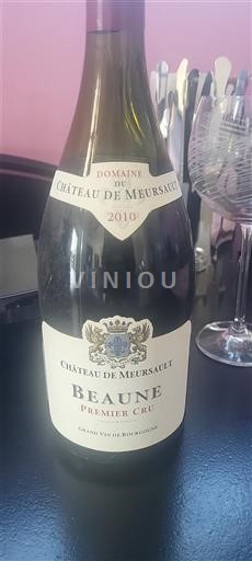 Bourgogne Beaune Premier Cru Château Meursault 2010