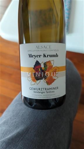 Alsácia Vendanges Tardives Meyer-Krumb Gewurztraminer Vendanges Tardives 2023