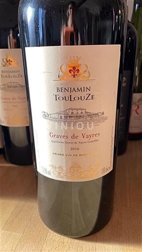 Bordeaux Graves Benjamin Tougouz 2016