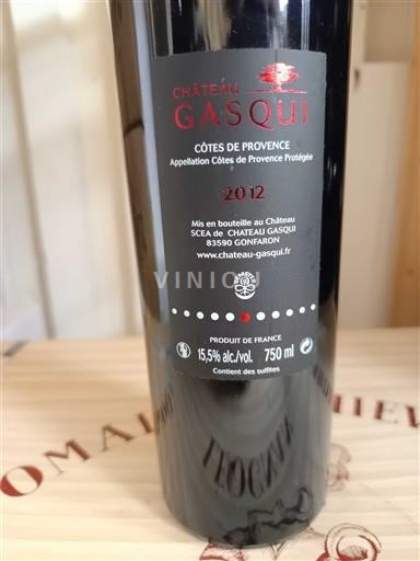 Provence Côtes-de-Provence Château Gasqui Point G 2012