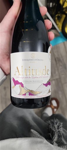 Roussillon Côtes du Roussillon Jonquières d'Orlosa Altitude 2023