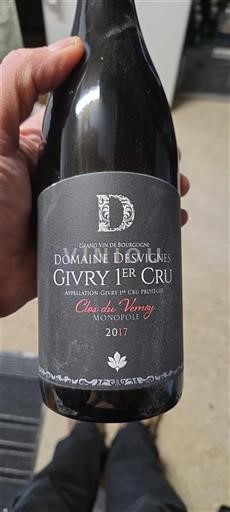 Borgoña No especificado Premier Cru Domaine Svignes Clos du Vernoy Monopole 2017