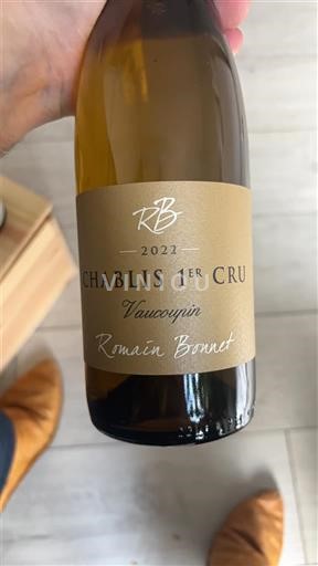 Borgoña Chablis Premier Cru Premier Cru Romain Bonnet Vaucopain 2022
