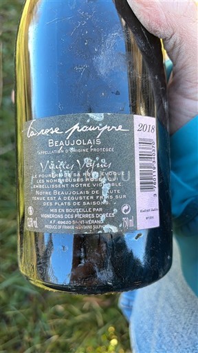 Beaujolais Vignes des Pierres Dorées La rose pourpre Vieilles Vignes 2018