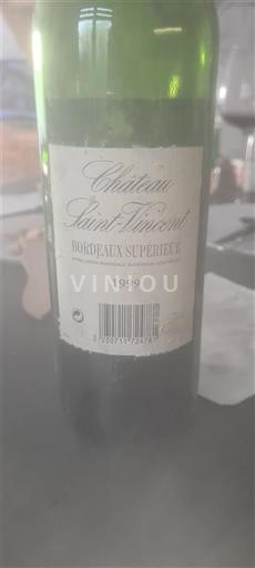 Bordeaux Bordeaux Supérieur Château Saint Vincent 1999
