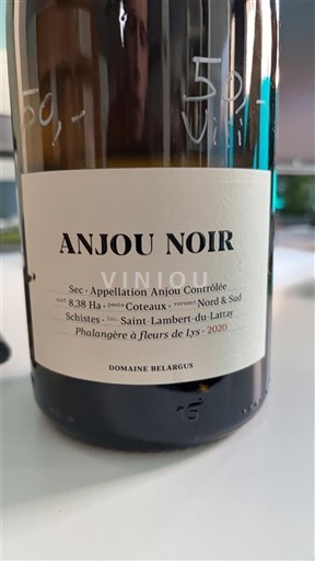 Thung lũng sông Loire Anjou Domaine Belargus Anjou Noir 2020
