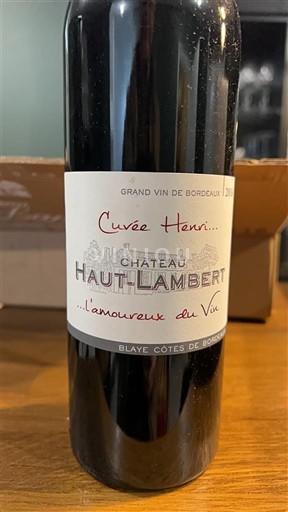 Bordeaux Blaye-Côtes-de-Bordeaux Château Haut-Lambert Henri 2016