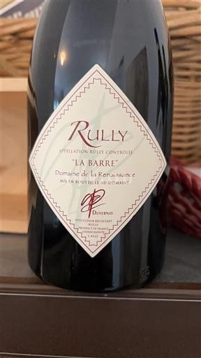 Bourgogne Rully Domaine La Renaissance La Barre 2023