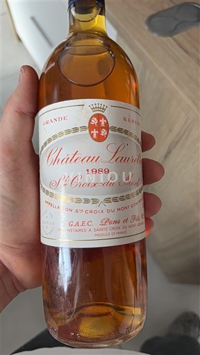 Bordeaux Sainte-Croix-Du-Mont Château Laurier Grande Réserve 1989