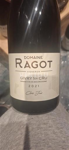 Bourgogne Givry Premier Cru Domaine Ragot Clos Jus 2021