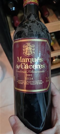 La Rioja Rioja Marqués de Cáceres Vendimia Seleccionada 2001